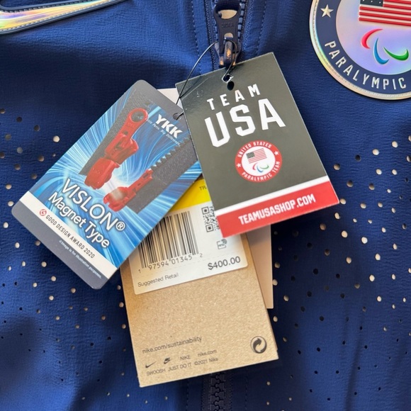 Nike NWT Women’s Team USA Paralympic Podium Small Jacket Paris 2024 Games - Picture 8 of 10